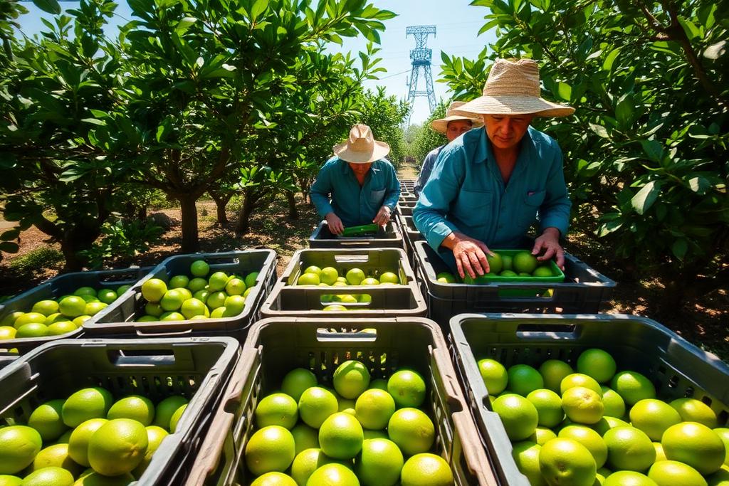 Tahiti lime production in Mexico